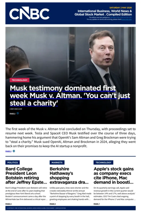 Cover of CNBC