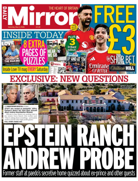 Cover of Daily Mirror