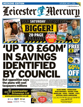 Cover of Leicester Mercury