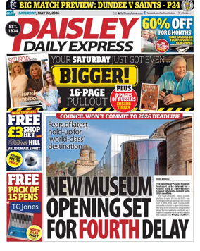 Cover of Paisley Daily Express