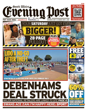 Cover of South Wales Evening Post