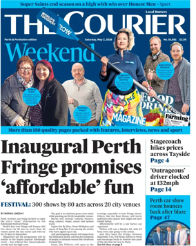 Cover of The Courier & Advertiser (Perth and Perthshire Edition)