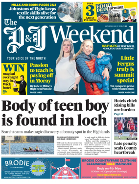 Cover of The Press and Journal (Inverness Highlands and Islands)