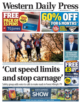 Cover of Western Daily Press (Saturday)