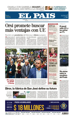Cover of El Pais (Uruguay)