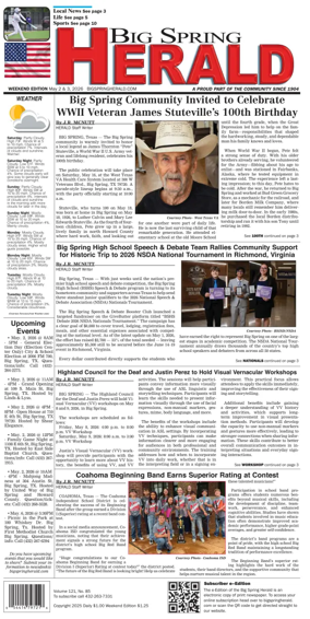 Cover of Big Spring Herald Weekend