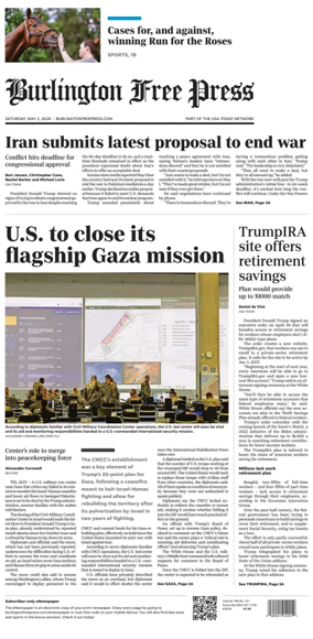 Cover of Burlington Free Press