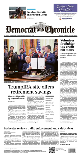 Cover of Democrat and Chronicle