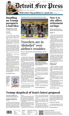 Cover of Detroit Free Press