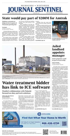Cover of Milwaukee Journal Sentinel