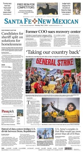 Cover of Santa Fe New Mexican