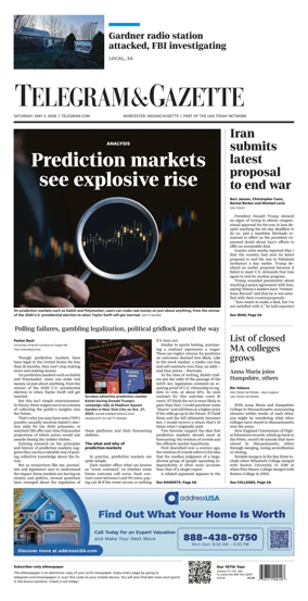 Cover of Telegram & Gazette