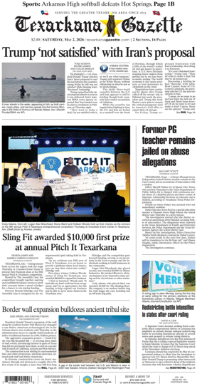 Cover of Texarkana Gazette