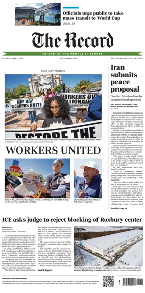 Cover of The Bergen Record