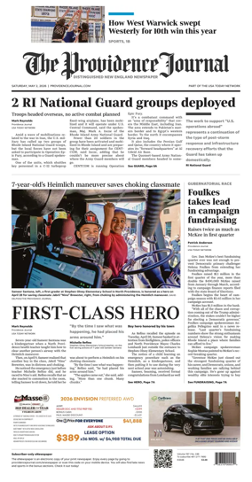 Cover of The Providence Journal