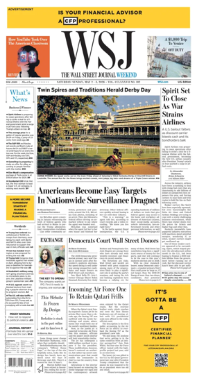 Cover of The Wall Street Journal