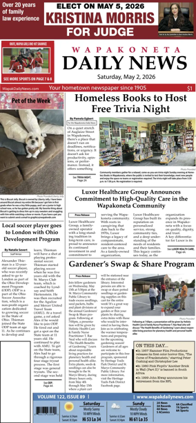 Cover of Wapakoneta Daily News