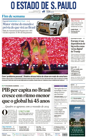 Cover of O Estado de S. Paulo