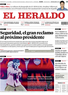 Cover of El Heraldo (Colombia)