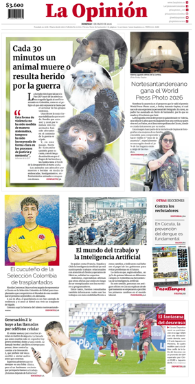 Cover of La Opinion