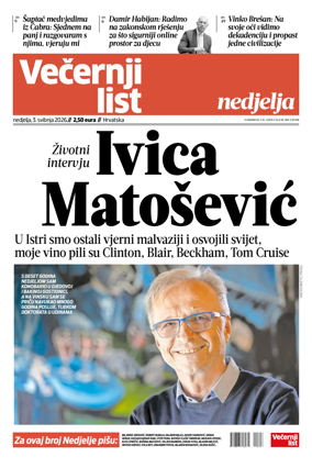Cover of Vecernji list - Hrvatska