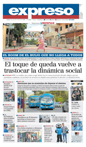 Cover of Diario Expreso