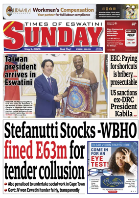 Cover of Times of Eswatini Sunday