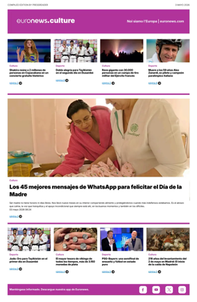 Cover of Euronews Culture and Sport (Spanish) Compiled Edition