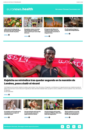 Cover of Euronews Health (Spanish) Compiled Edition