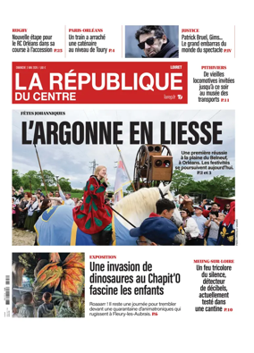 Cover of La Republique du Centre (Orleans - Loiret))