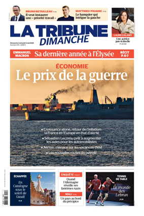 Cover of La Tribune Dimanche (France)