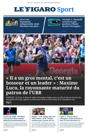 Cover of Le Figaro Sport