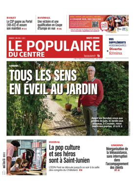 Cover of Le Populaire du Centre (Haute-Vienne)
