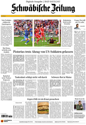 Cover of Schwabische Zeitung (Bad Saulgau)