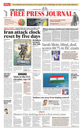 Cover of The Free Press Journal