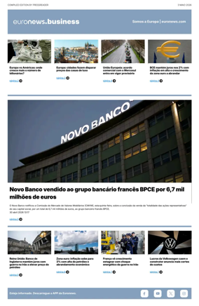 Cover of Euronews Business (Portuguese)