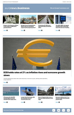 Cover of Euronews Business