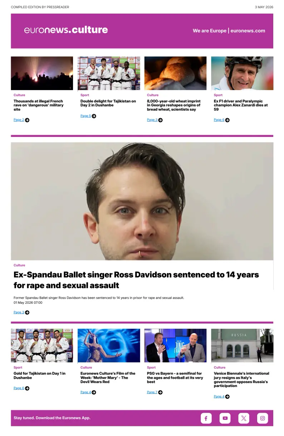 Cover of Euronews Culture and Sport Compiled Edition