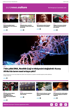 Cover of Euronews Culture and Sport (Turkish) Compiled Edition