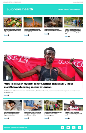 Cover of Euronews Health (English) Compiled Edition