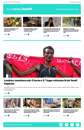 Cover of Euronews Health (Portuguese)