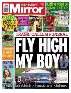 Cover of Irish Sunday Mirror