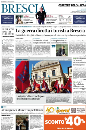 Cover of Corriere della Sera (Brescia)