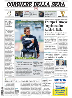 Cover of Corriere della Sera