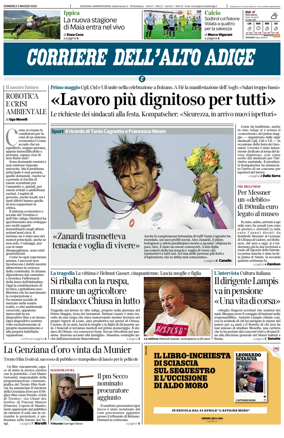 Cover of Corriere dell'Alto Adige