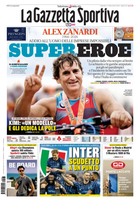 Cover of La Gazzetta dello Sport - Roma