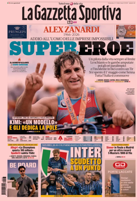 Cover of La Gazzetta dello Sport