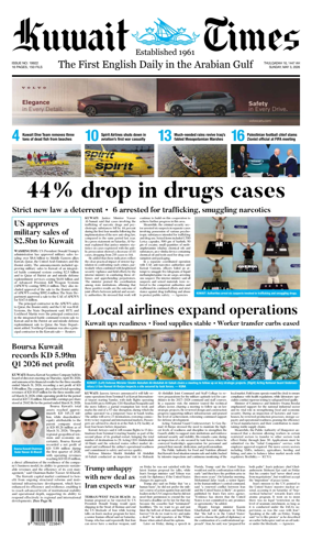 Cover of Kuwait Times