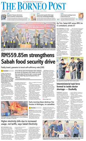 Cover of The Borneo Post (Sabah)