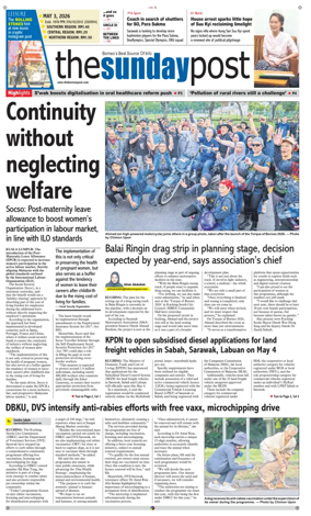 Cover of The Borneo Post (Sarawak)